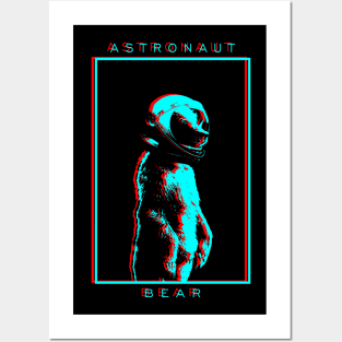 Astronaut Bear 3D Posters and Art